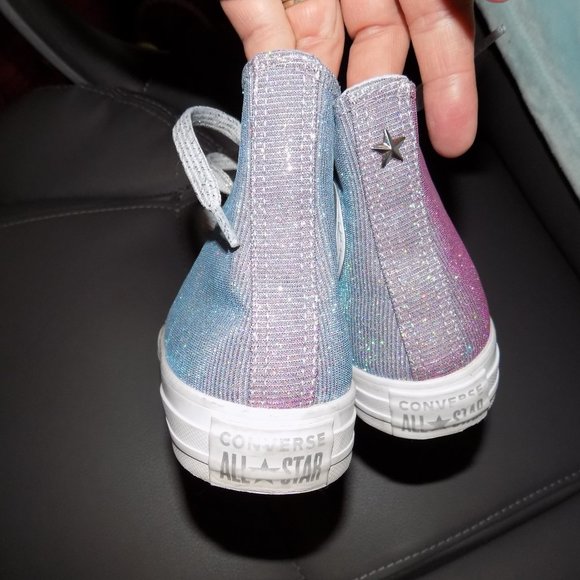 CONVERSE Women's CTAS HI 564910C STARWARE/PLATINUM - Picture 4 of 5